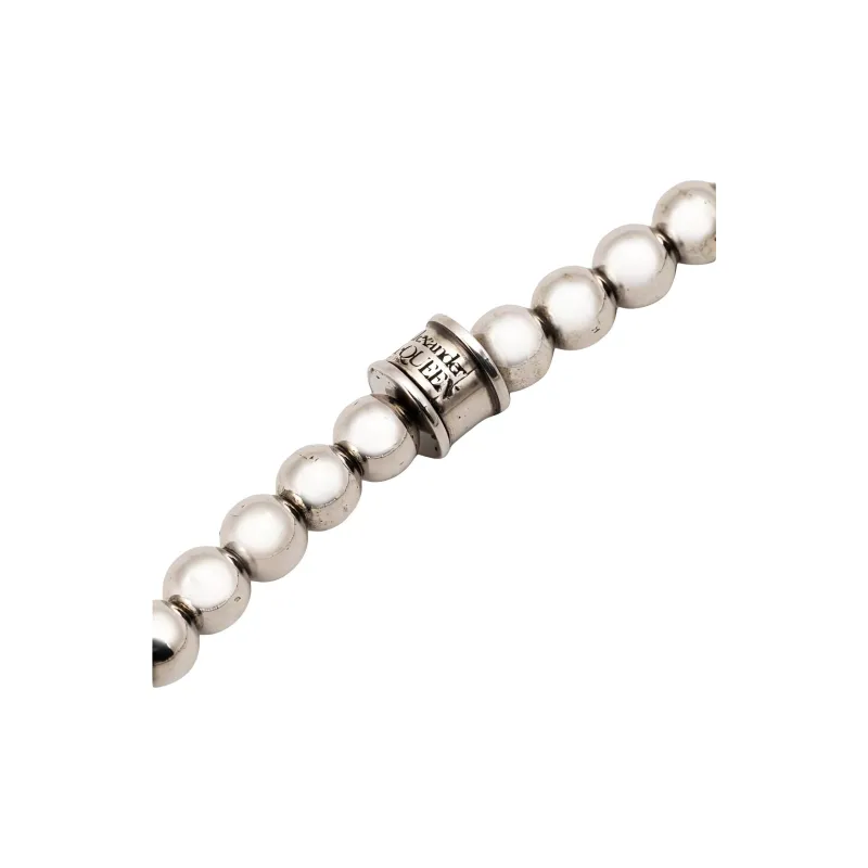 Alexander McQueen Beaded Skull Bracelet-3