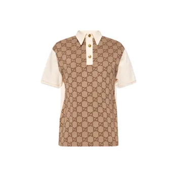 GUCCI Polo Shirts Men Khaki