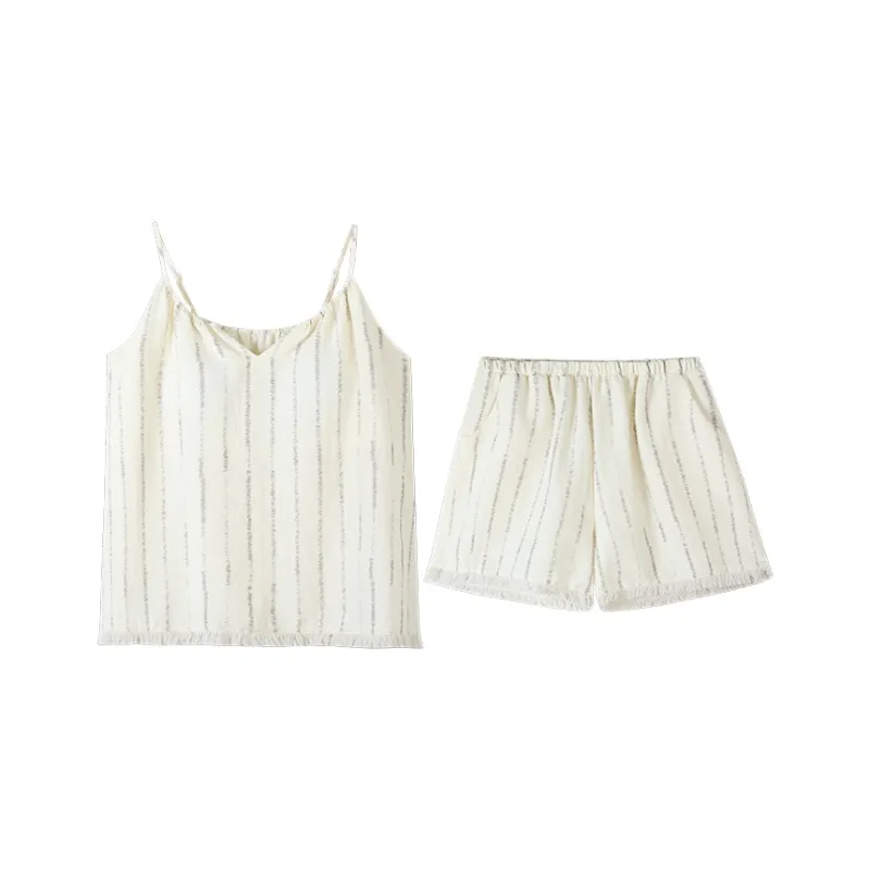 Kerener Pajama Set Women's Beige-0