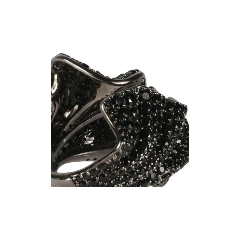 FERRAGAMO Brass Rings Unisex Black-1
