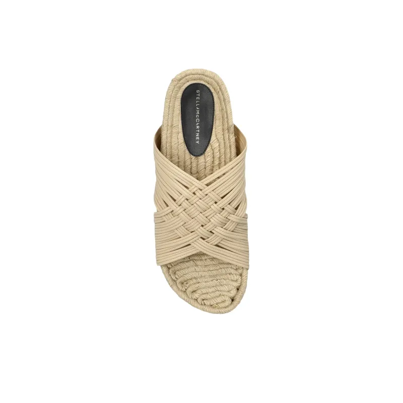 Stella McCartney Slide Slippers Women's Beige-4