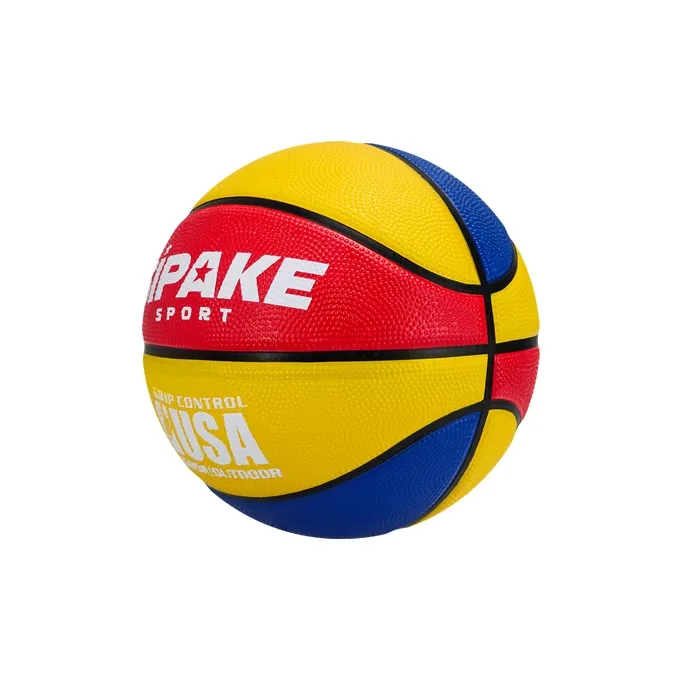 SIPAKESPORT Rubber Basketball Red Yellow Blue Size 4 5 Size Match Kids'-3