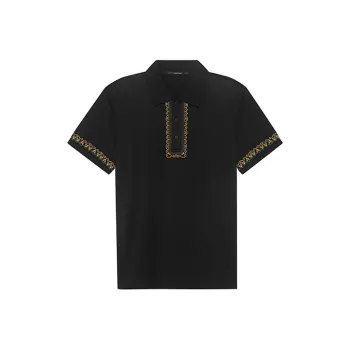 DAVID NAMAN Polo Shirt Men's Black