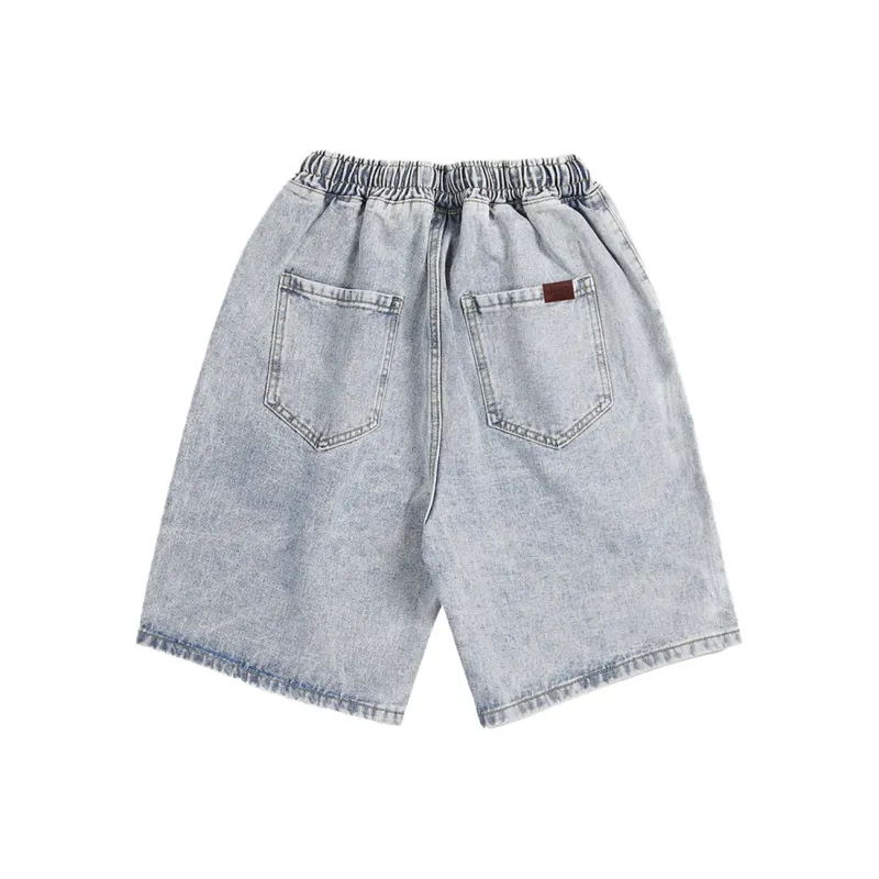 Jeep Denim Shorts Unisex Sky Blue-1