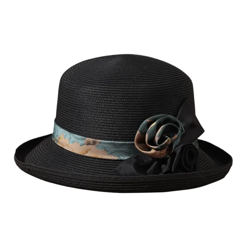 Red Bean Polyester Sun Protection Hats Women's-0