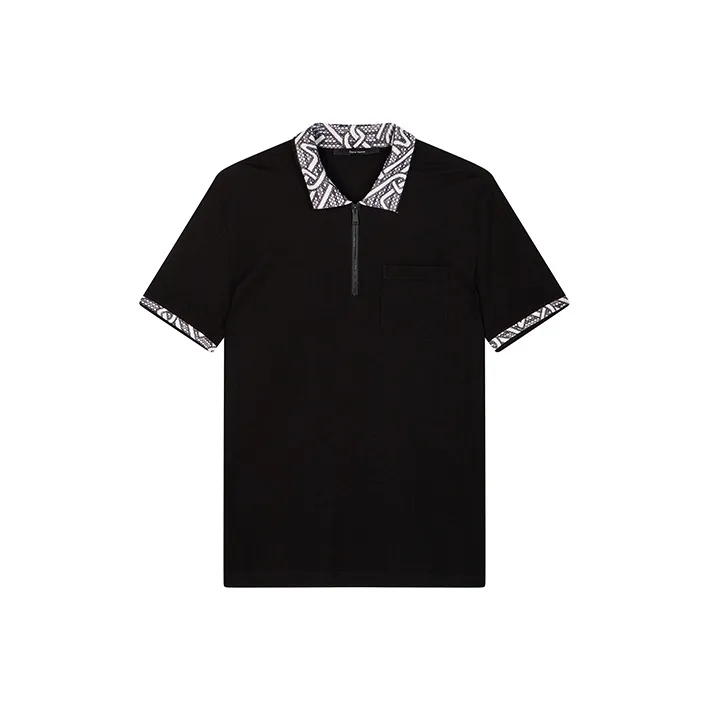 DAVID NAMAN Polo Shirts Men Black-0