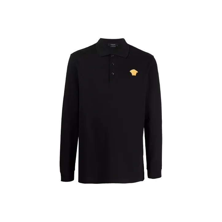 VERSACE Polo Shirts Men Black-0