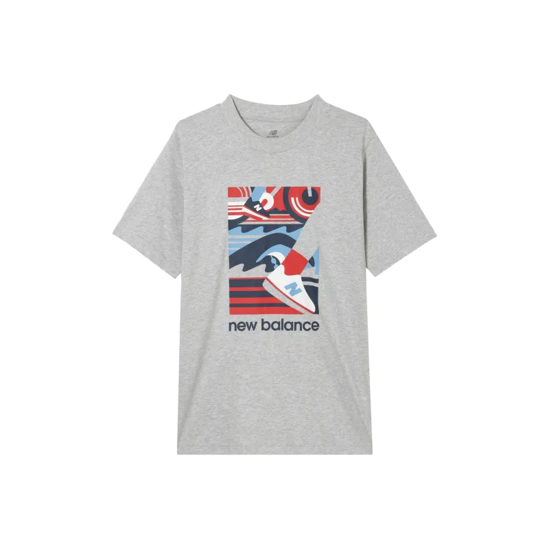 New Balance Essentials Triathlon T Shirt Men's Gray-0