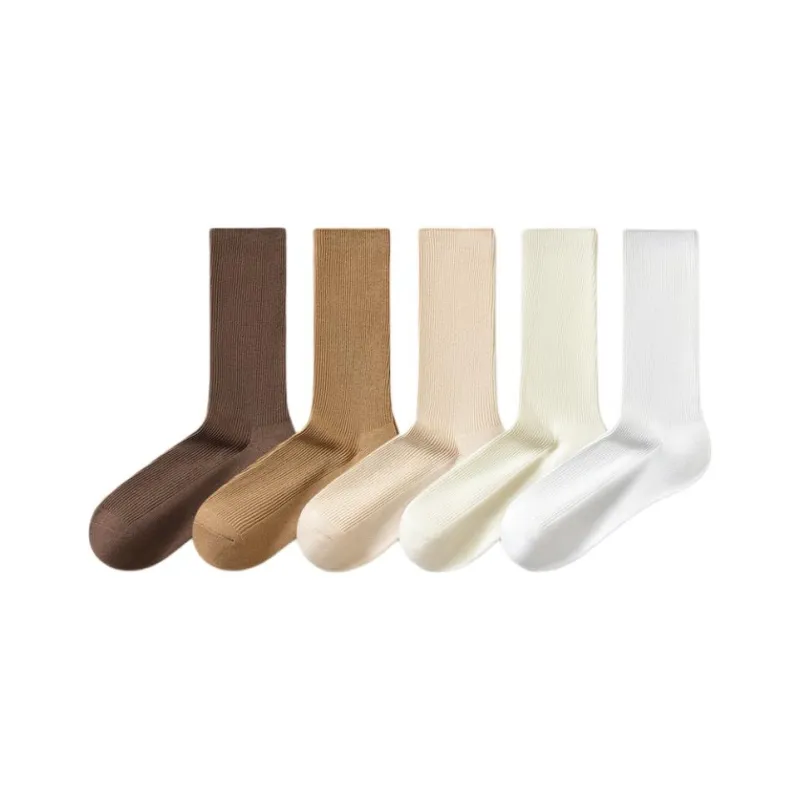 Temooues Mid Calf Socks Women's 5 Pack-7