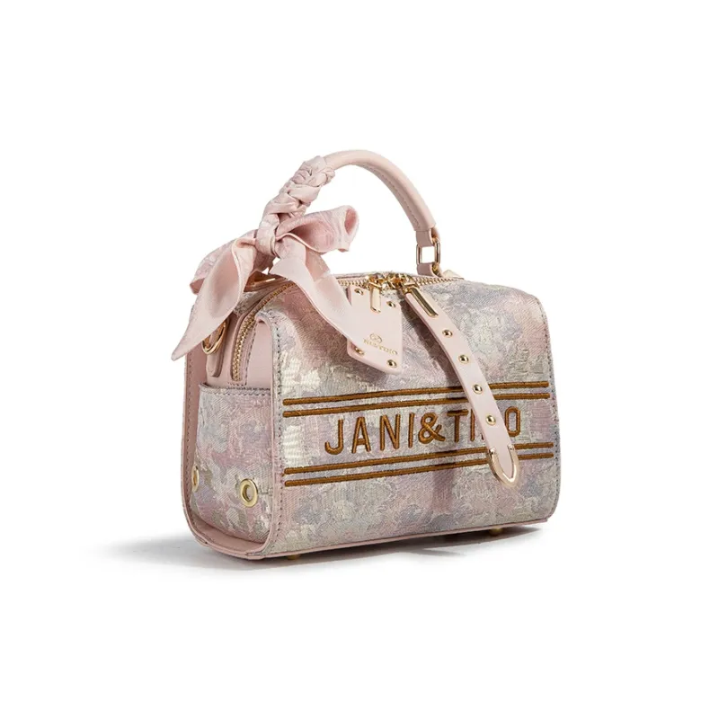 CentarlKatty PU Boston Bag Handbag Women's Bright Future Powder-2