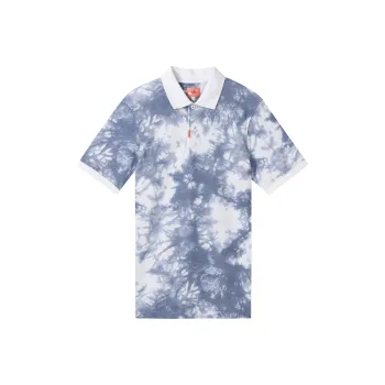Nike Polo Shirts Men White Blue