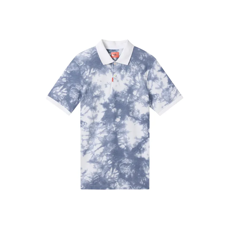 Nike Polo Shirts Men White Blue-0