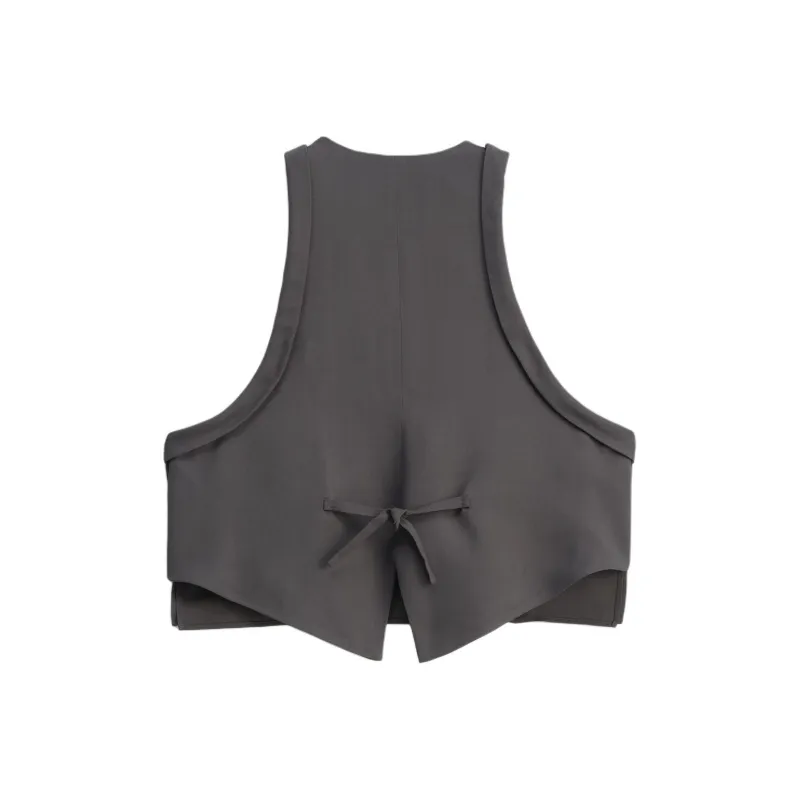 ZARA Tank Top Women's Coal Gray-1