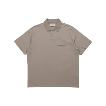 Fear Of God Essentials FW20 Polo Shirt Unisex Taupe