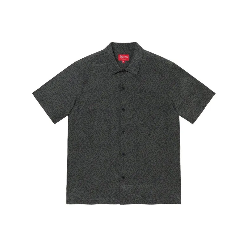 Supreme Leopard Silk Short Sleeve Shirt-0