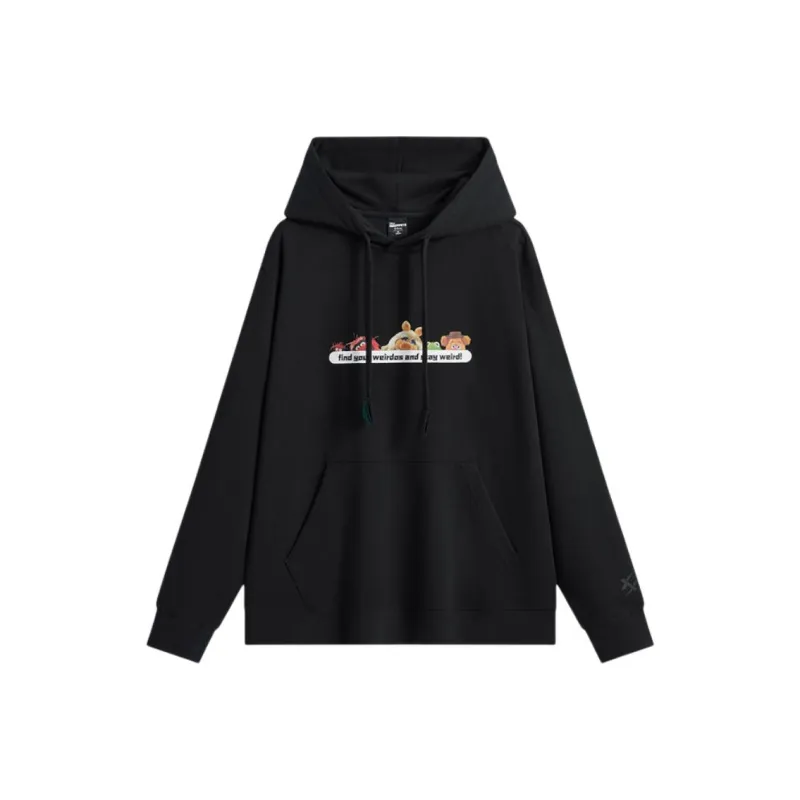 XTEP x Disney Sweatshirt Unisex Jet Black-0