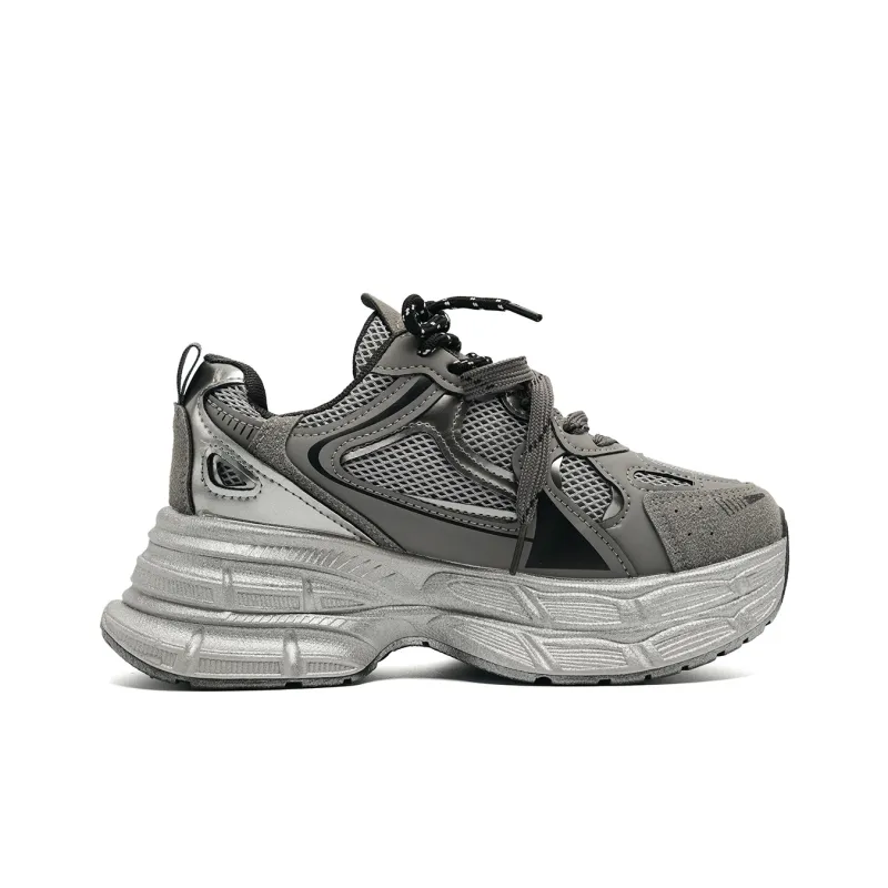 KAAVER OTTO Cushioning Height Increasing Abrasion Resistant Slip Resistant Chunky Sneakers Women's-17