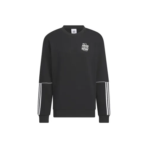 Adidas Originals DELUXE CREW Sweatshirt Men's Black