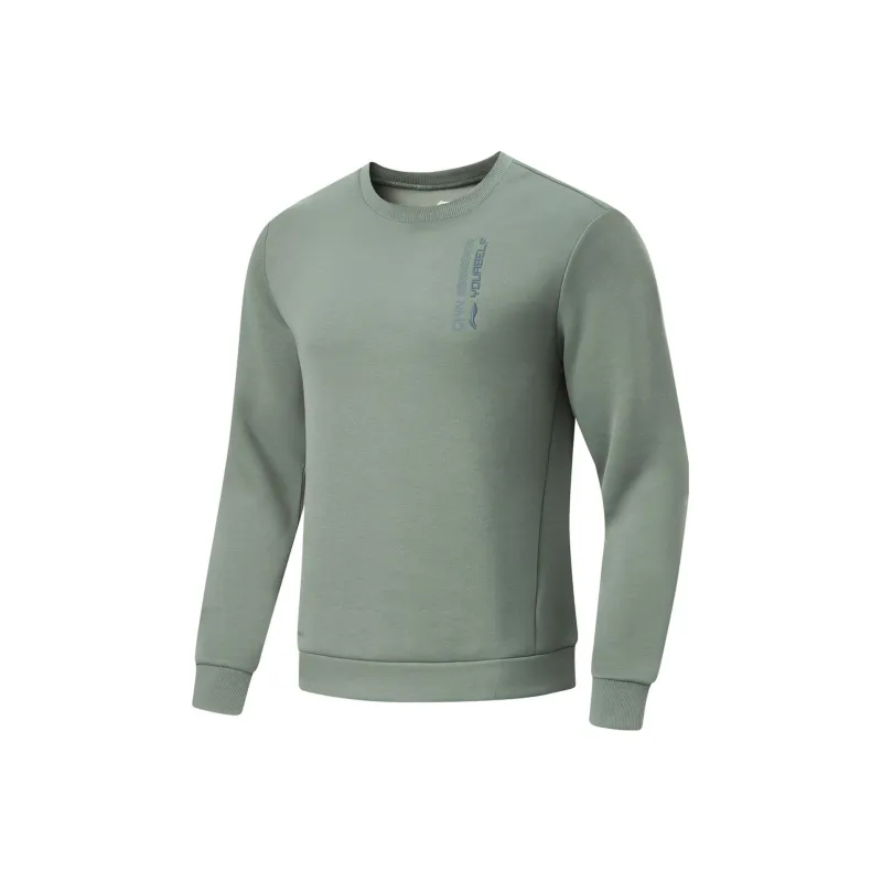 LINING Fitness Series Sweatshirts Men Gray Green-0