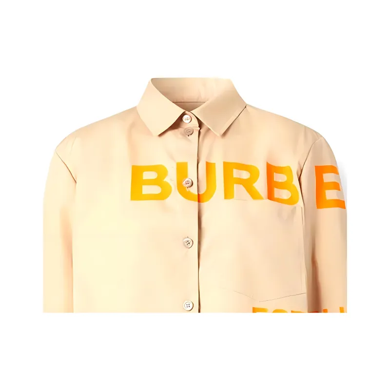 Burberry Shirts Women's Light Orange-4