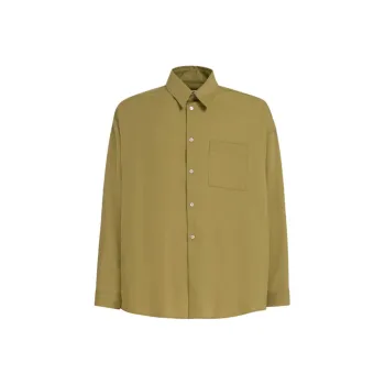MARNI Button-up Virgin Wool Shirt