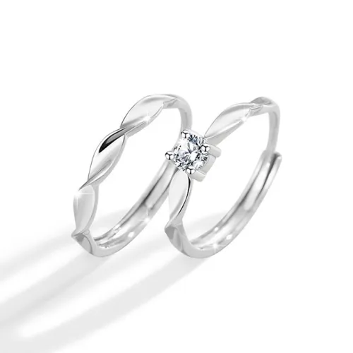 FUO S999 Fine Silver Rings Unisex