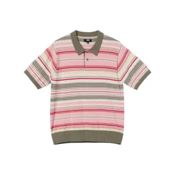 Stussy Polo Shirts Unisex Pink