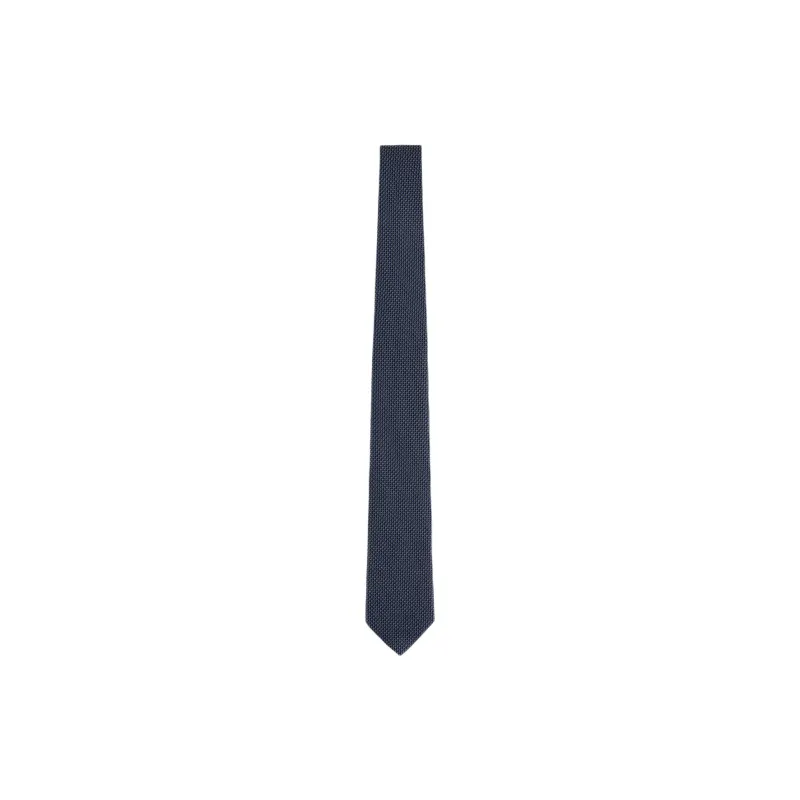 EMPORIO ARMANI Pure Silk, Silk, Mulberry Silk, Silk Ties Men's Dark Blue-0