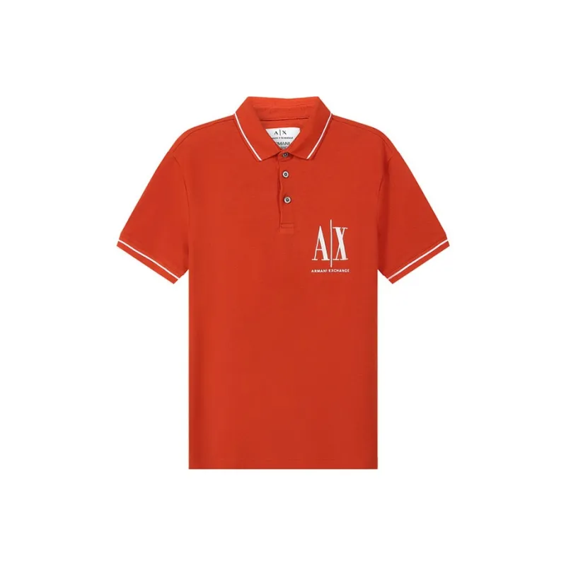 ARMANI EXCHANGE Polo Shirts Men Brick Red-0