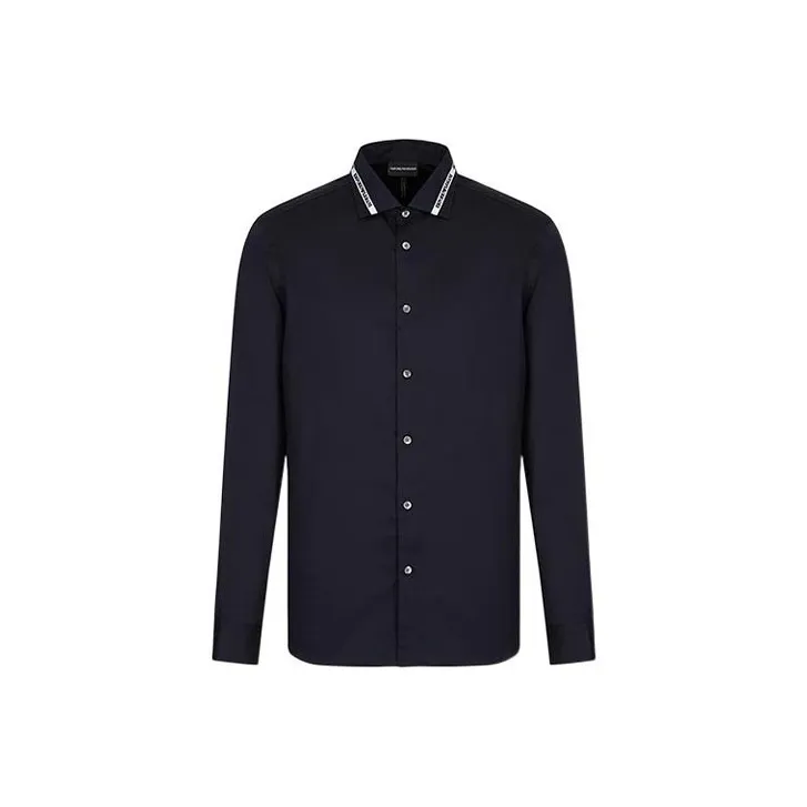 EMPORIO ARMANI SS22 Shirt Men's Navy Blue-0