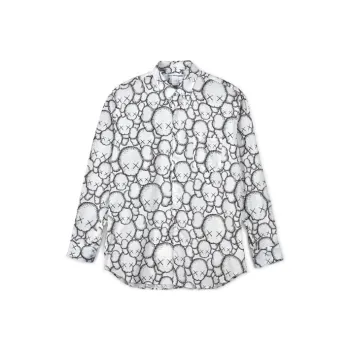 Kaws X CDG Shirts Unisex White