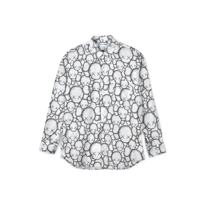 Kaws X CDG Shirts Unisex White-0