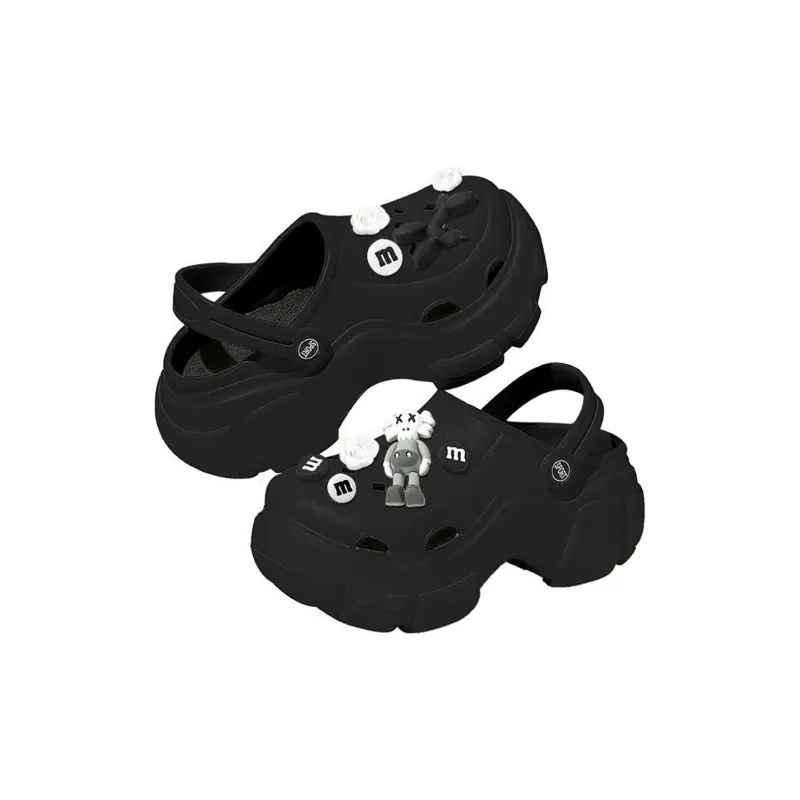MOREMERRY Platform Slippers Summer Height Increasing Clogs Squashy And Bouncy Feeling Slip Resistant Casual-5