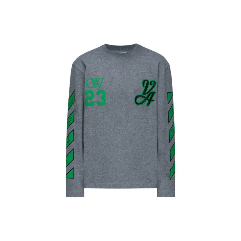 OFF-WHITE 23 Varsity Skate Long-Sleeve Tee '/'-0
