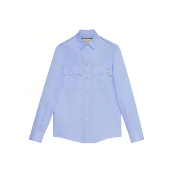 GUCCI Shirts Men Blue