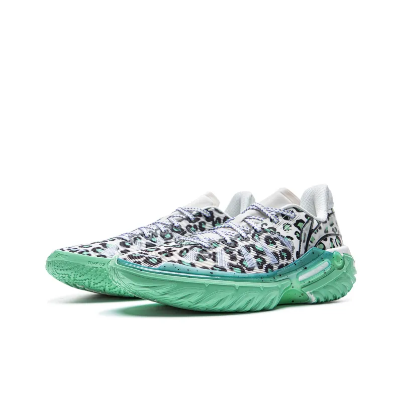 LINING Jie Ao 2 Basketball Shoes Men Low Top White Black Green-2