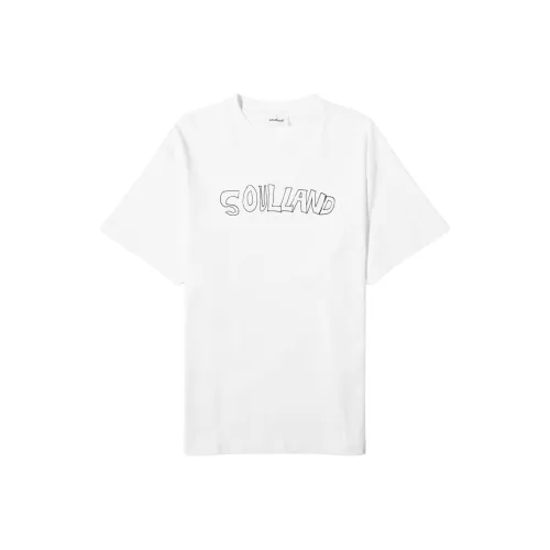 Soulland 화이트 남성 티셔츠