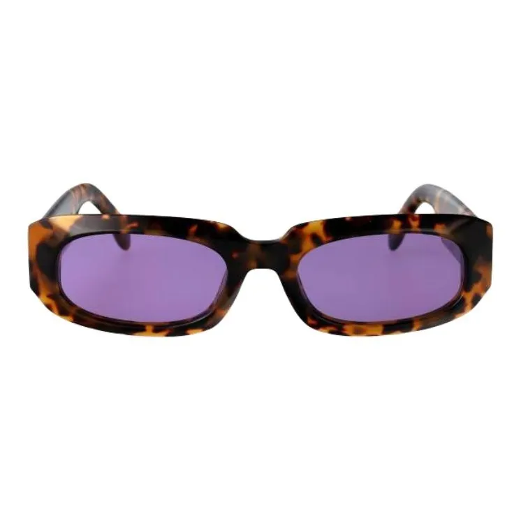 PALM ANGELS Acetate Oval Sunglasses Unisex Black-1