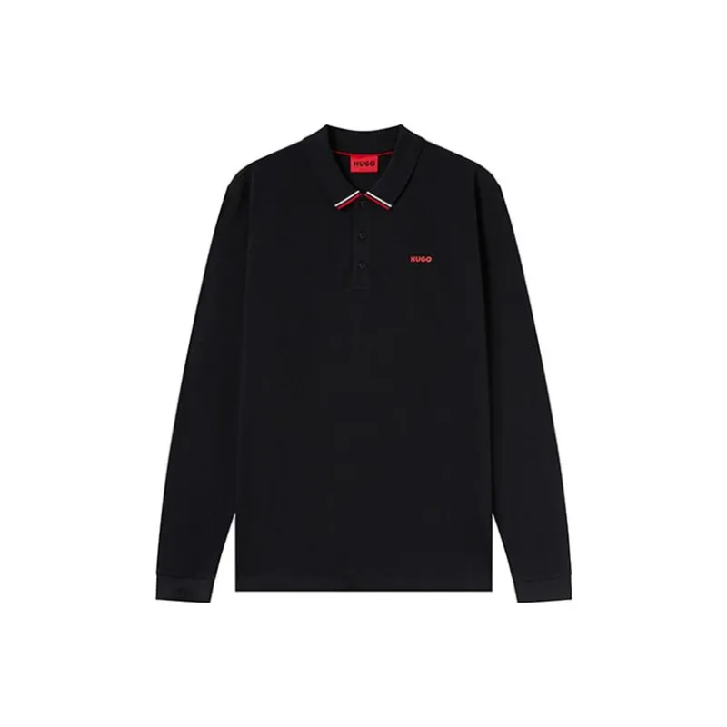 HUGO BOSS Long-Sleeved Polo Shirt-0