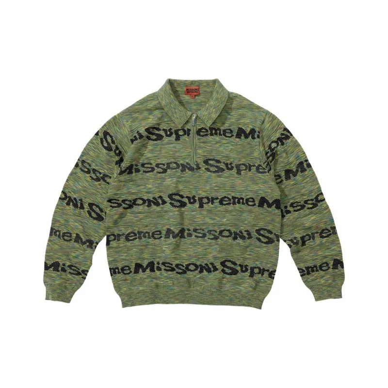Supreme Missoni Zip L/S Polo-0
