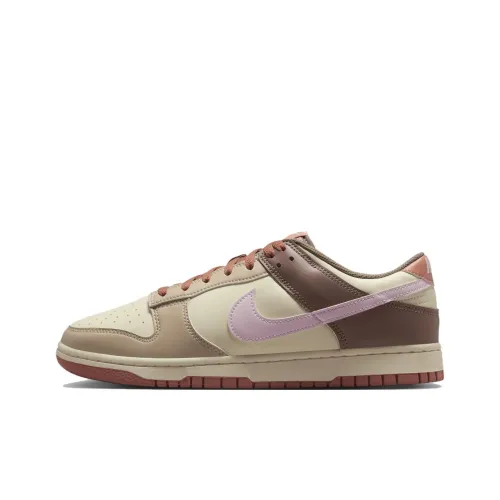 Nike Dunk Anti Slip Wear Resistant Low Top Skateboard Shoes Men's White Green Pink