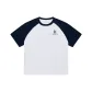 White & Navy Blue