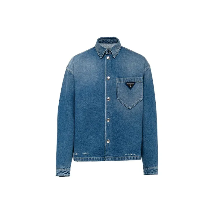 PRADA Shirts Men Blue-0
