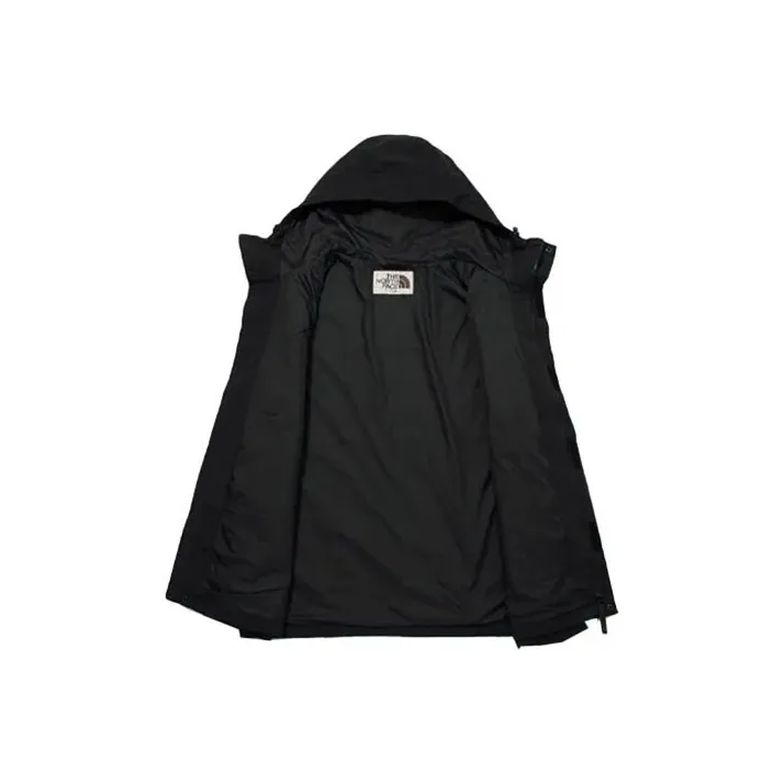 THE NORTH FACE Waterproof And Windproof Windbreaker Jacket Unisex Black-3