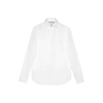 GUCCI Sea Island Plastron Shirt