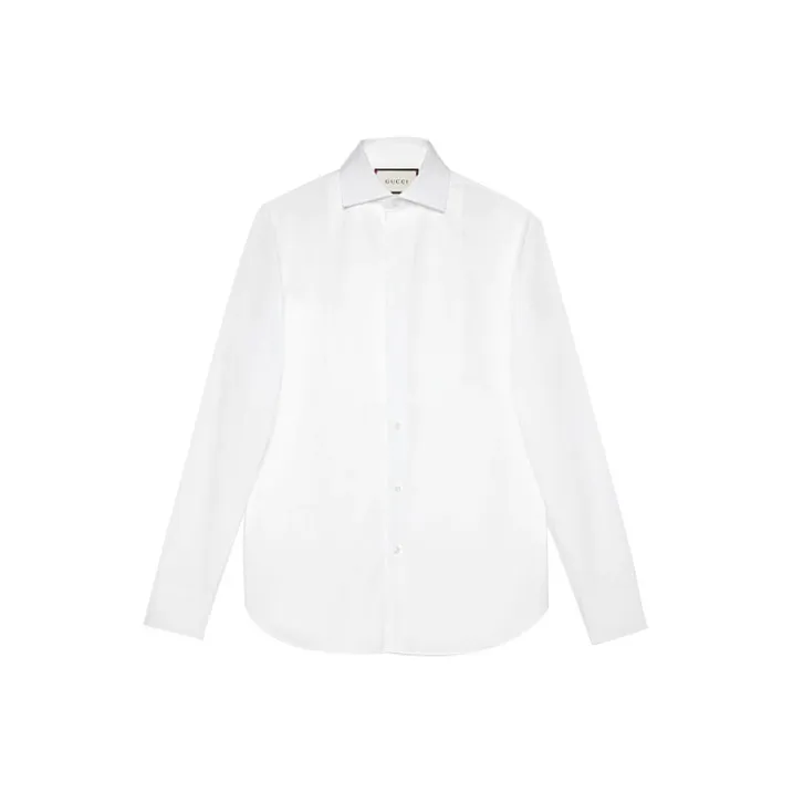GUCCI Sea Island Plastron Shirt-0