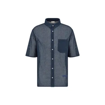 DIOR Quarterly New Products Shirts Men Blue