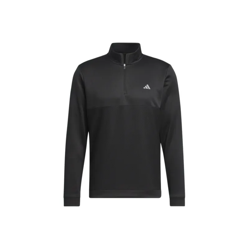 Adidas Free Shipping With AdiClub Ultimate365 Textured Quarter Zip Top-0