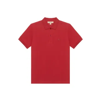 Burberry Polo Shirts Men Red