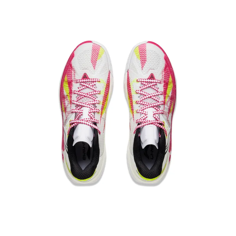 LINING Jie Ao 2 Basketball Shoes Men Low Top White Red-3